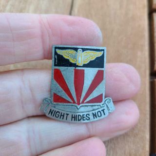 Rare Vietnam War 56th Air Defense Artillery Beer Can Dui Di Crest Pin Variation