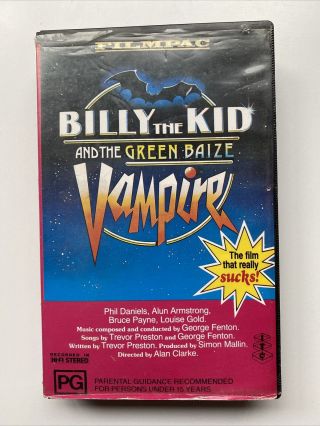 Billy The Kid And The Green Baize Rare Vhs Horror Sci - Fi Cassette