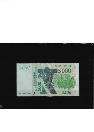 Central Africa Very Rare 5000 Francs 2003 A - Serİal Unc &70