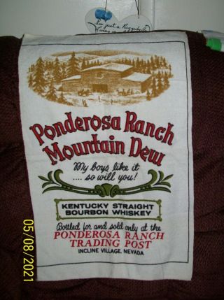 Ponderosa Ranch Mountain Dew Rare Towel