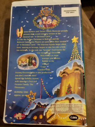 Rare DEMO PROMO VHS A Flintstones Christmas Carol 2