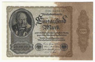 Germany - 1000 Mark - 1922 - Without Overprint - Unc - Rare