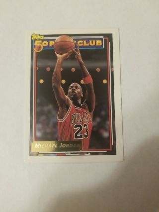 92 - 93 Topps Gold Michael Jordan Card Gold Rare And Hi - Book