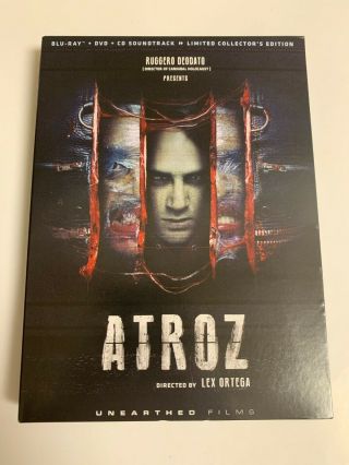 Atroz [blu - Ray] Rare Oop Limited Edition With Cd & Dvd Like,  Played Once