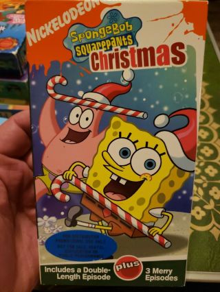Rare Demo Promo Vhs Spongebob Squarepants Christmas Double Length