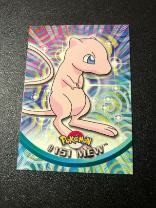Mew 151 Rare Pokemon Card Topps Series 3 Near Vintage
