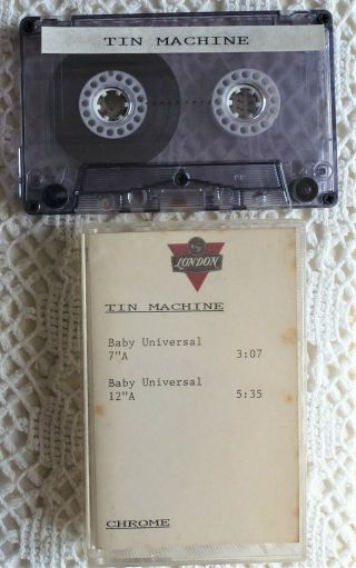 Rare Demo Tin Machine Baby Universal David Bowie 1991 London Uk Cassette Demo