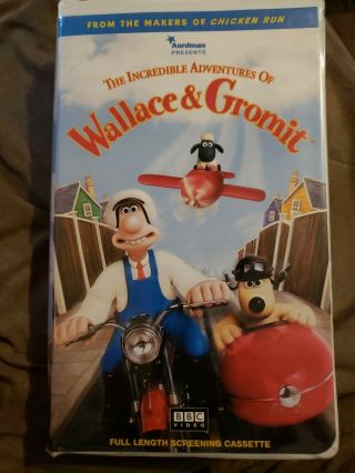 Rare Demo Promo Vhs Wallace & Gromit " The Incredible Adventures Of " Full - Length