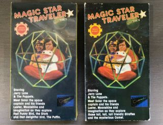 Magic Star Traveler 1978 Vols 1 & 2 (vhs 1986) Rare Yellow Tape