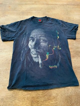 Bob Marley Vintage Black Concert Band Tour T Shirt Rare Unisex Graphic Tee Rock