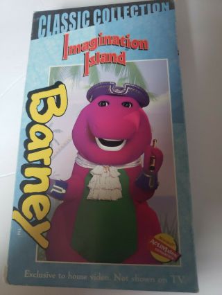 Barney: Imagination Island (vhs) Purple Dinosaur & Friends.  Rare.  Kids