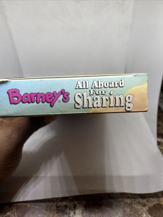 Barney - Barneys All Aboard for Sharing (VHS,  1996) vintage rare✨ 2