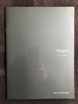Aston Martin Db9 Coupe Volante Accessories Brochure Rare 2008
