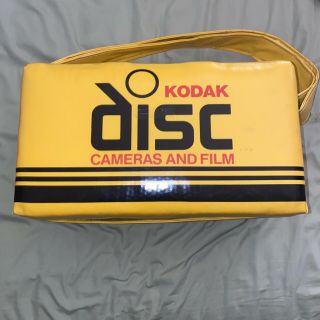 Rare Vintage Kodak Disc Cameras And Film Vinyl Bag
