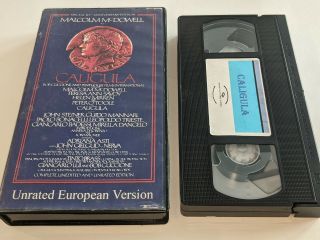 Caligula 10th Anniversary Vhs Video Rare Unrated/unedited European Version