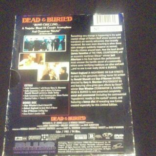 Dead and Buried (DVD) OOP RARE Dead Thriller horror Robert Englund Stan Winston 2