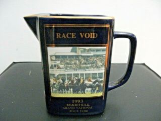 Martell Rare Pub Water Jug - 1993 Grand National Pub Jug " Race Void " No 156