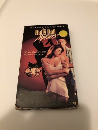 The Baby Doll Murders Vhs Vcr Video Tape Movie Jeff Kober Rare