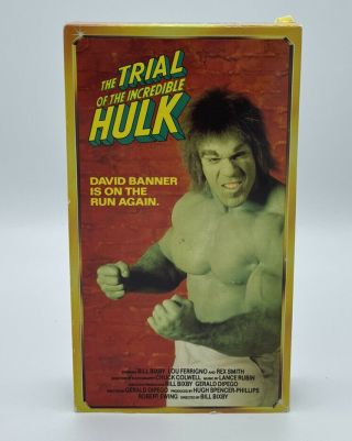 The Trial Of The Incredible Hulk Vhs 1992 Starmaker Video Tape Movie Rare