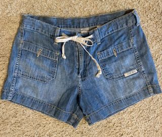 Lucky Brand Women’s Vintage Denim Jeans Shorts Dungarees America 4/27 Rare