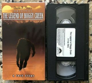 The Legend Of Boggy Creek (1972) Vhs Rare Oop Charles B.  Pierce Bigfoot Horror