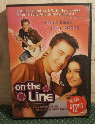 On The Line Rare Comedy Dvd Lance Bass Joey Fatone Nsync Dave Foley 2002