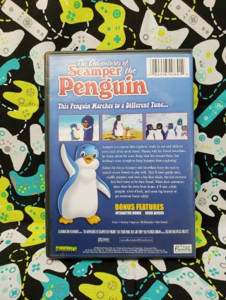 The Adventures Of Scamper The Penguin (DVD,  2005) U.  S.  Issue Rare Animation 2