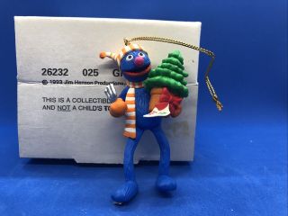 Rare 1993 Disney Jim Henson’s Sesame Street Grover Christmas Ornament