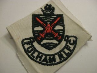 Rare Old Fulham Rugby League Football Club (1) Woven Blazer Badge