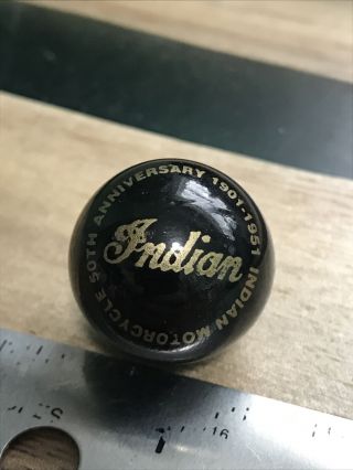RARE INDIAN MOTORCYCLE 50th ANNIVERSARY BLACK AND GOLD 7/8 
