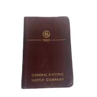 Vintage Calendar Diary 1963,  General Electric Supply Company Rare Collectible Ge