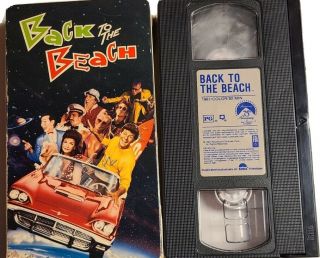 Back To The Beach Vhs Tape Movie Frankie Avalon,  Annette Funicello 1987 Rare