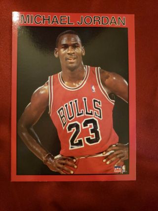 Rare 1989 Starline Michael Jordan Birthday Card 4 Of 4 Cards