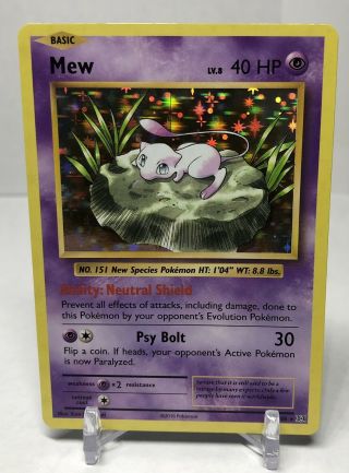 Mew 53/108 Holo Rare Xy Evolutions Pokémon Tcg Trading Card Game