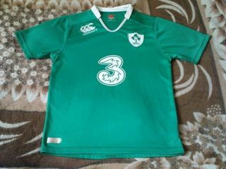 Rare Rugby Shirt - Ireland Home 2015 - 2016 Size M