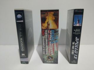 NASA Space Program VHS Documentary 3 - pack (4 x VHS Tapes) - Apollo Missions RARE 2