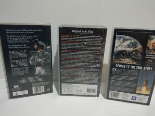 NASA Space Program VHS Documentary 3 - pack (4 x VHS Tapes) - Apollo Missions RARE 3