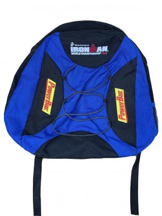 Ironman World Championships 70.  3 Rare Marines Powerbar Backpack Black / Blue