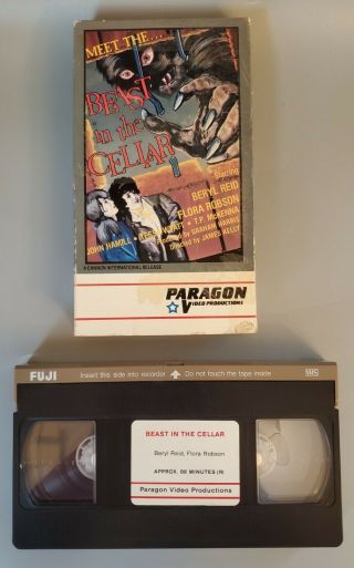 Beast In The Cellar Paragon Vintage Vhs Video Cassette Beryl Reid Htf Rare Oop