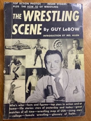 Wrestling Scene By Guy Lebow 1950 Thesz Rogers Ladies Vintage Nwa Wwf Rare
