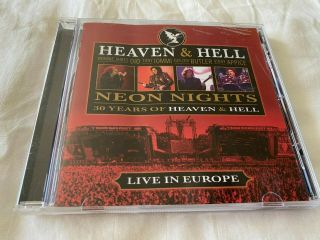 Heaven & Hell - Neon Nights: 30 Years Of Cd Live 2010 Black Sabbath Dio Oop Rare