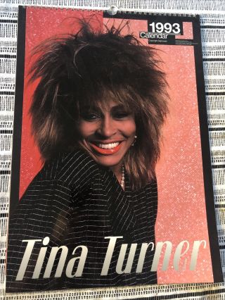 Tina Turner Rare 1993 Uk Calendar 12 X Photos Rare