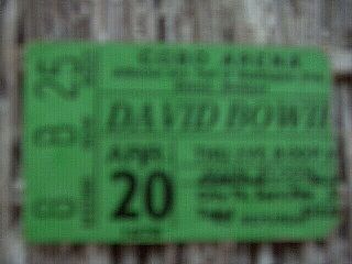 David Bowie - Detroit Cobo Arena - Scarce / Rare - 1978 Concert Ticket