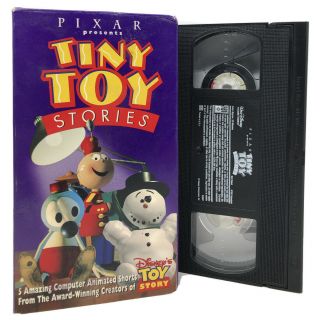Disney Pixar Tiny Toy Stories Vhs Rare Slip Cover Cgi Htf Shorts Htf Oop