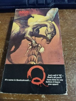 Q - The Winged Serpent (vhs) Rare Mca 1983 Release Horror Cult