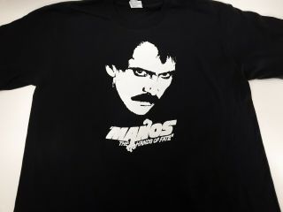 Vintage Manos Hands Of Fate Movie Film Promo T Shirt Size Large Black Rare