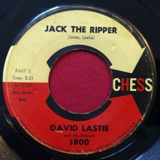 David Lastie / The Tip Tops Jack The Ripper (1961) Rare Mod Soul 45 Chess 1800