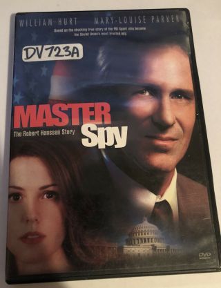 Master Spy - Robert Hanssen Story Dvd 2002 William Hurt Rare Oop Mary - L.  Parker
