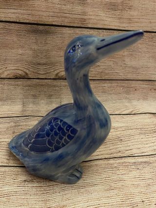 Vtg Seymour Mann China Blue Fine Porcelain Duck Goose Rare