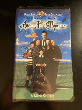 Addams Family Reunion (vhs,  1998,  Clam Shell) Daryl Hannah Tim Curry Rare Oop